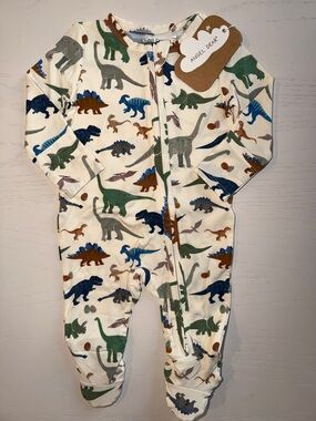 Angel Dear Washy Dinos Dinosaur Footie 0-3 3-6 months